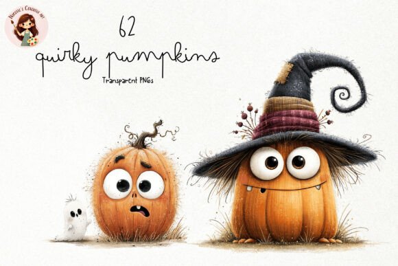 Download Quirky Halloween Pumpkins PNG Clipart - Quirky Collection