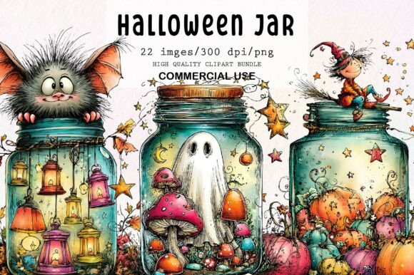 Download Halloween Jar Quirky Clipart - Quirky Collection